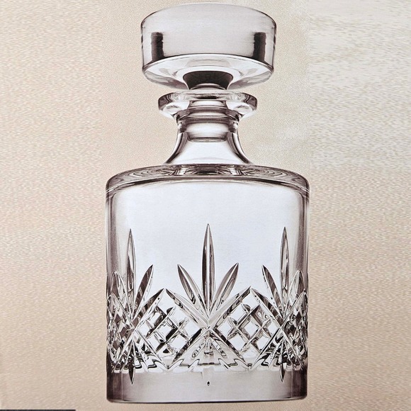 Shannon Godinger Crystal Whiskey Decanter w stopper New - Picture 1 of 5